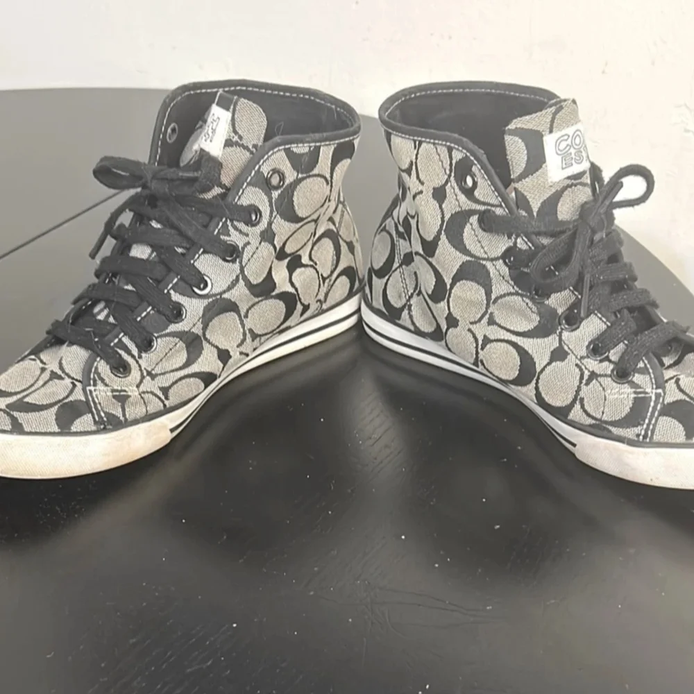 Coach Poppy Pepper Chan High-Top Sneakers Sz 8 - Picture 6 of 11